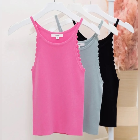mine Tops - “Mine” scalloped tank